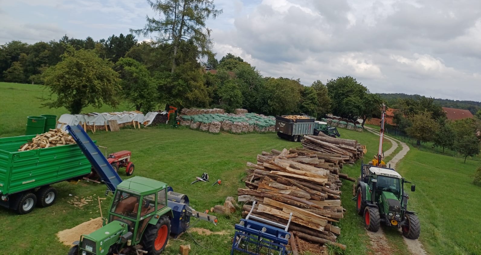 Holspalten im Betrieb